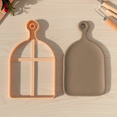 Cheese Board / Cutting Board Shape Ceramic Clay Cutter (29 cm)